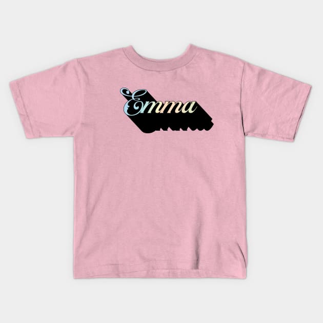 Emma Name Kids T-Shirt by melenmaria